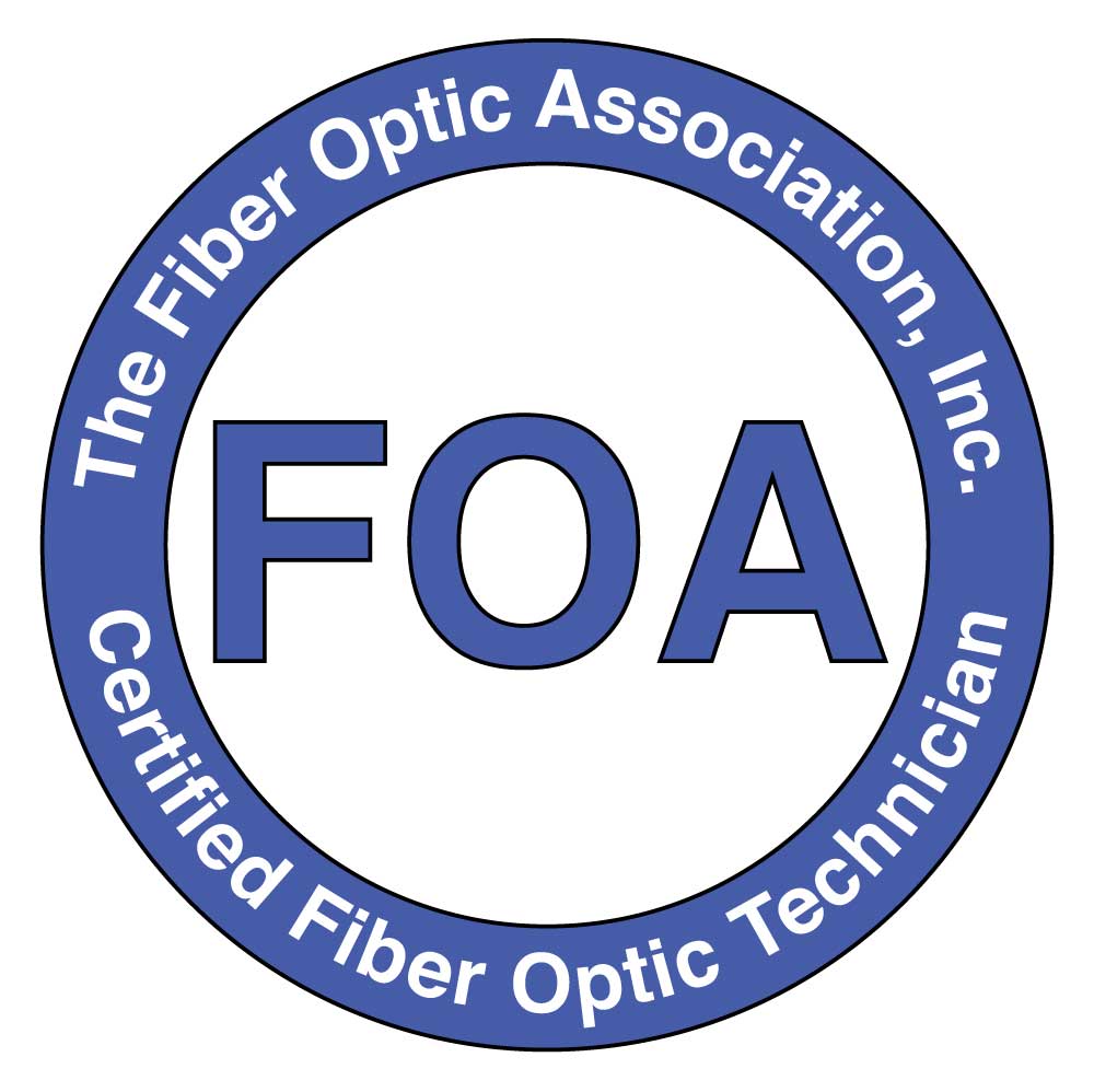 Logo for The Fiber Optic Association, Inc. Certified Fiber Optic Technician